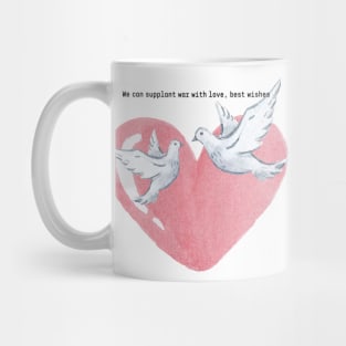 Embracing Peace: Love & Doves Design Mug